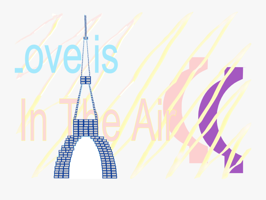 E-card Love Is In The Air La Tour Eiffel Tower 30 Aug - Poster, Transparent Clipart