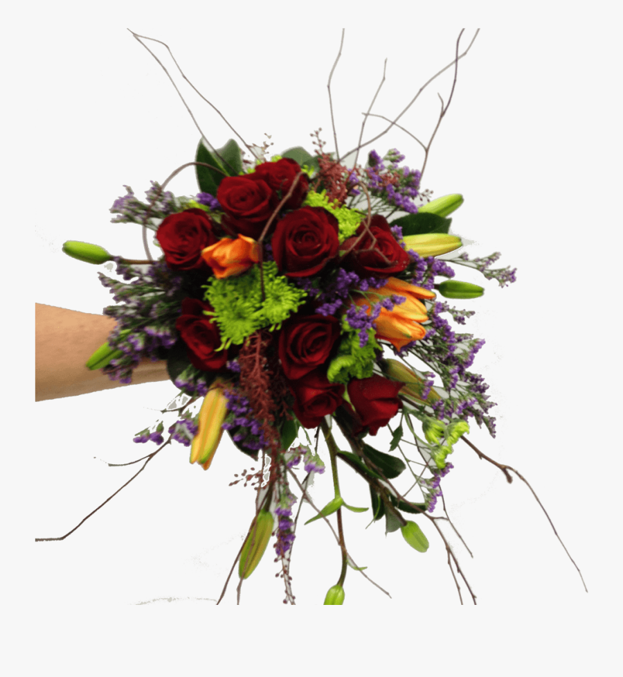 Modern Gathered Wedding Flowers, Transparent Clipart