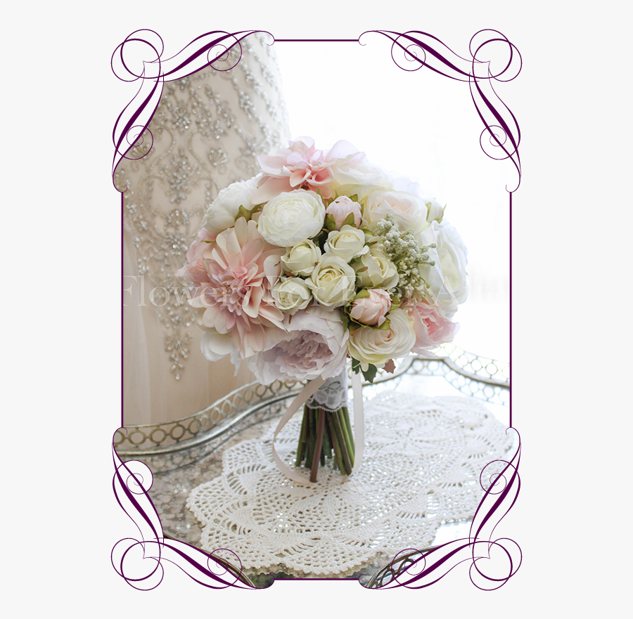 Clip Art Baby Breath Wedding Bouquets - Artificial Boho Wedding Bouquets, Transparent Clipart