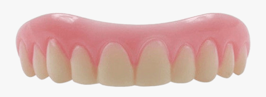 False Teeth Upper Denture - Tongue, Transparent Clipart