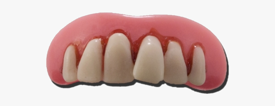 Tooth Dentures Fang Gebiss Costume - Tongue, Transparent Clipart
