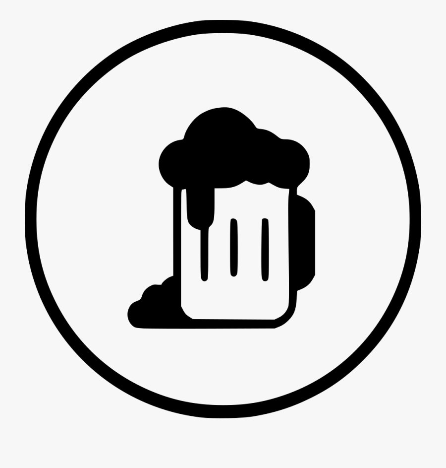 Transparent Beer Cheers Clipart Black And White - Drink Icon Beer Png, Transparent Clipart