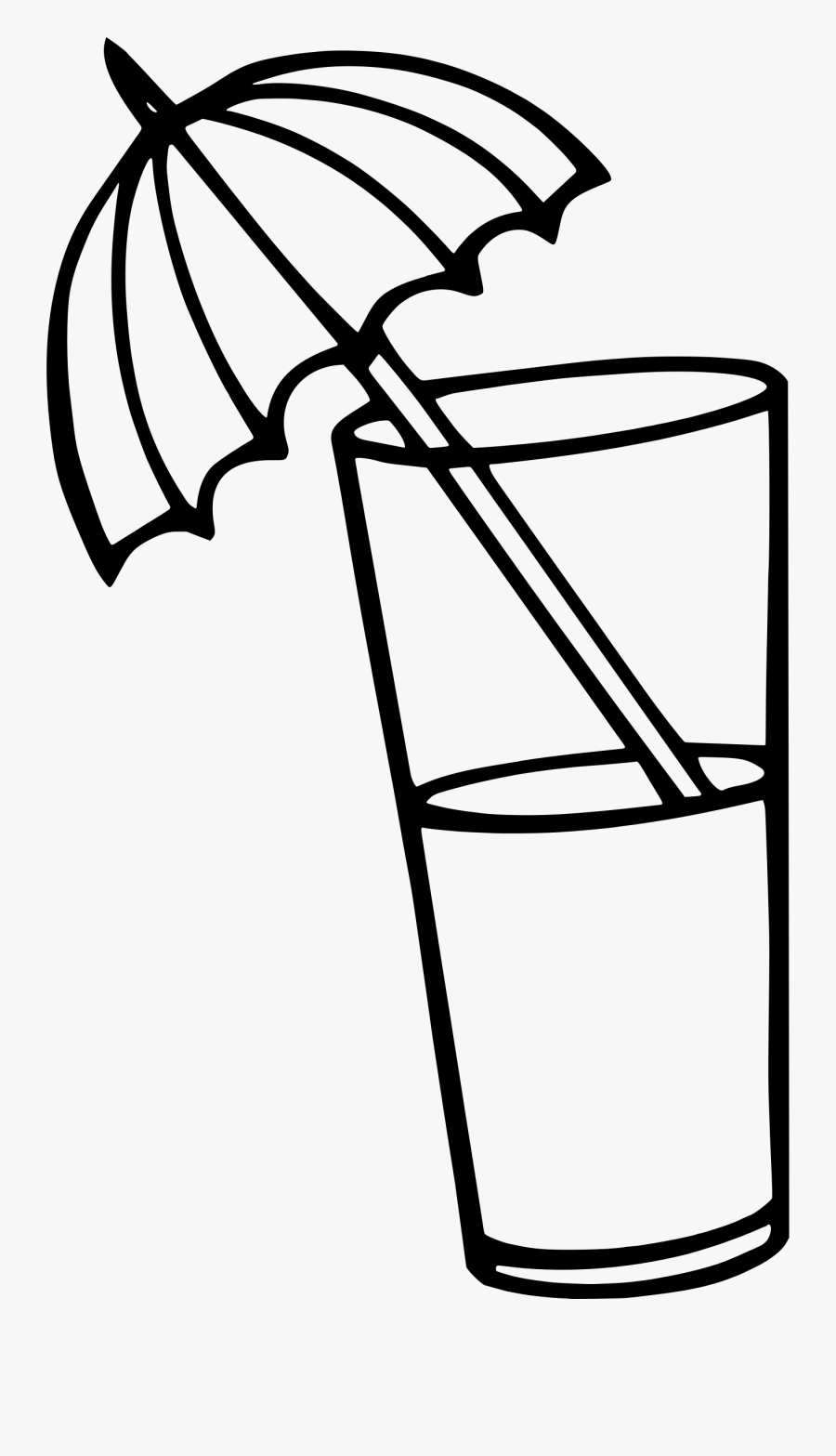 Cocktails Clipart Black And White, Transparent Clipart