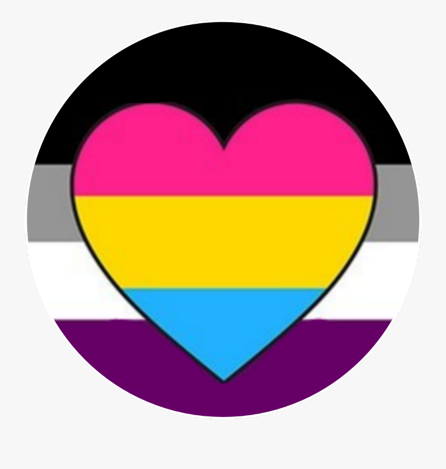 #circle #pansexual #panromantic #asexual #ace #pan - Asexual Panromantic Pride Flag, Transparent Clipart