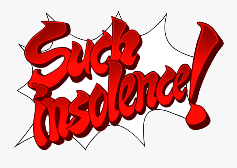 Here"s A Look At "such Insolence - Ace Attorney Objection Bubble, Transparent Clipart