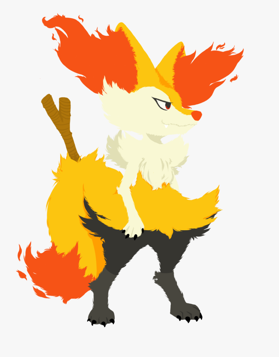 Transparent Frost Clipart - Braixen Shiny, Transparent Clipart