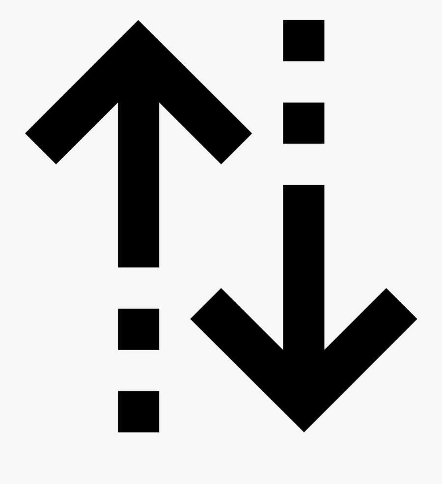 Upward Arrow And Downward Arrow, Transparent Clipart