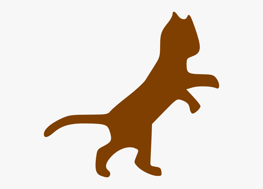 Brown Dancing Cat Svg Clip Arts - Cat Clip Art, Transparent Clipart