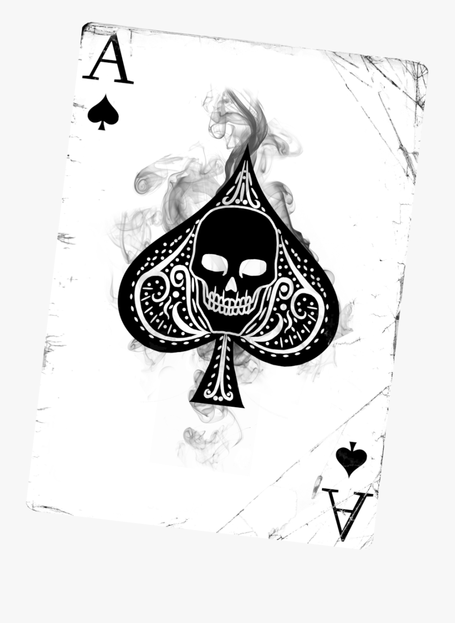 Ace Of Spade Card Png, Transparent Clipart