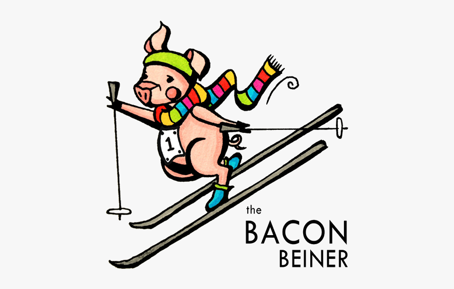 The Bacon Beiner - Skier Stops, Transparent Clipart