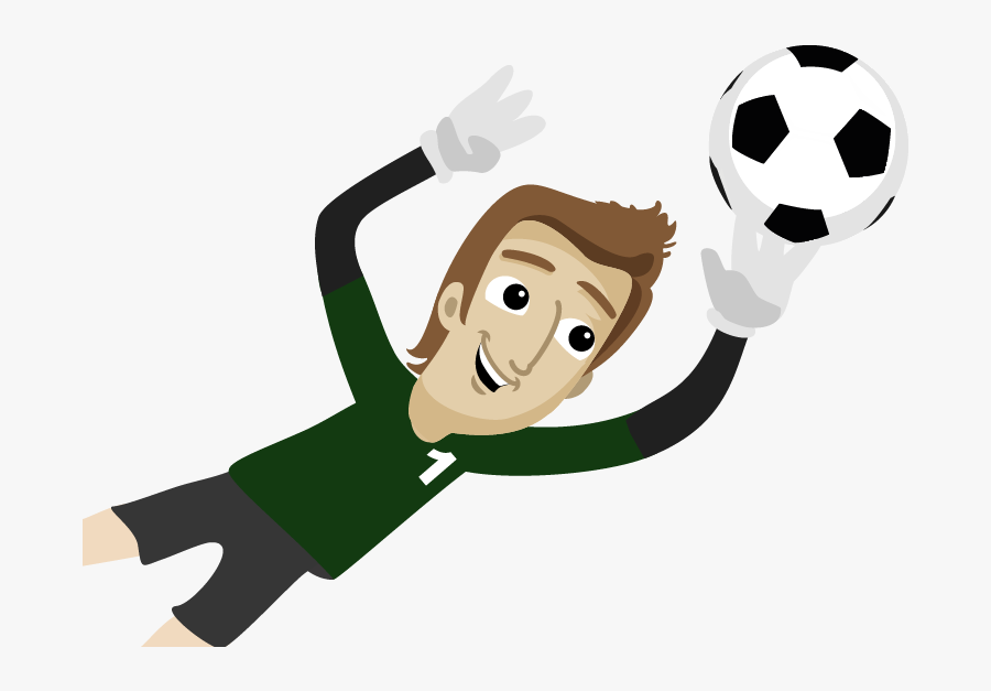 Football Clipart Goal Keeper - Portero De Futbol Transparente, Transparent Clipart
