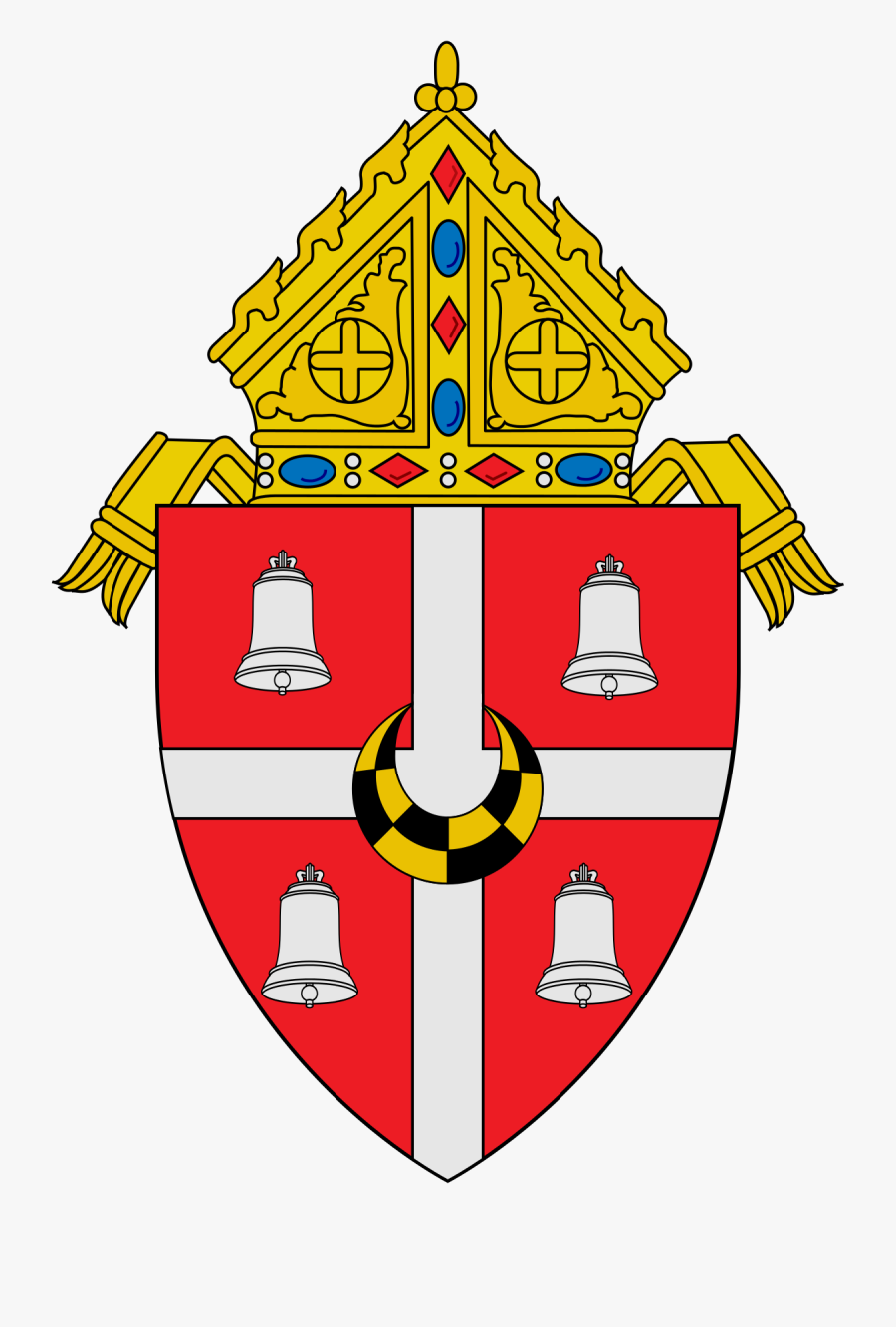 Louisiana Clipart Saints - Diocese Of Madison Coat Of Arms, Transparent Clipart