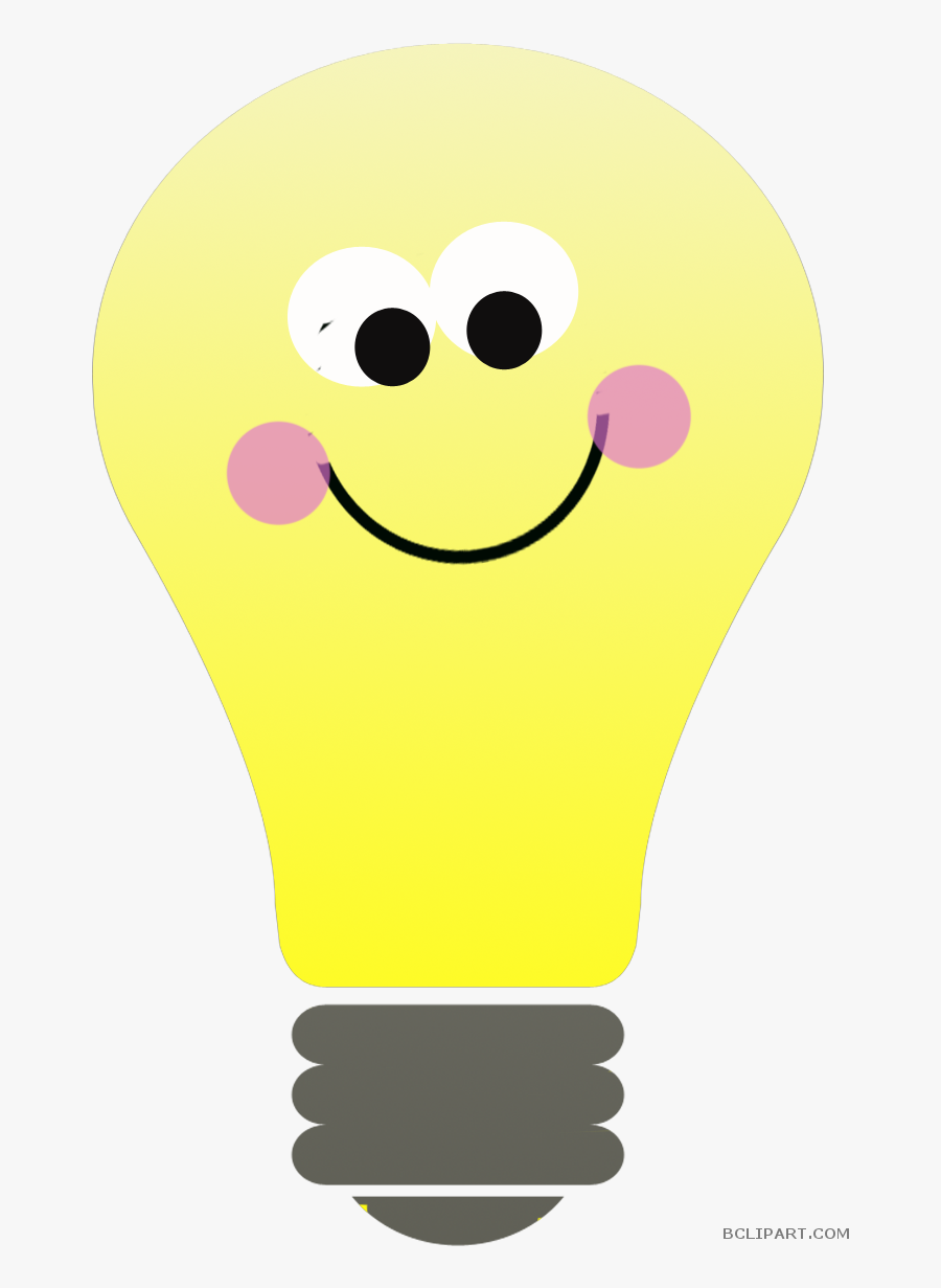 Thinking Light Bulb Clipart - Kid Light Bulbs, Transparent Clipart