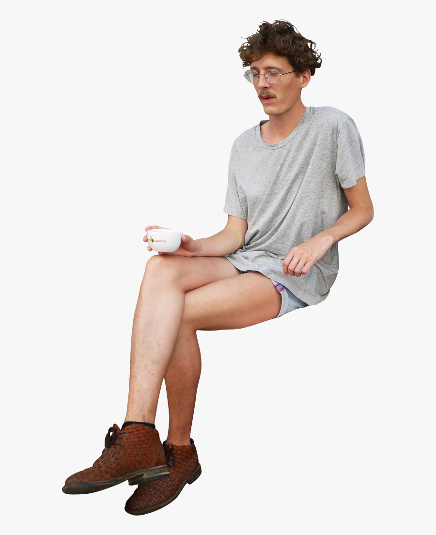 Crazy Person Png - People Cut Out Sitting, Transparent Clipart