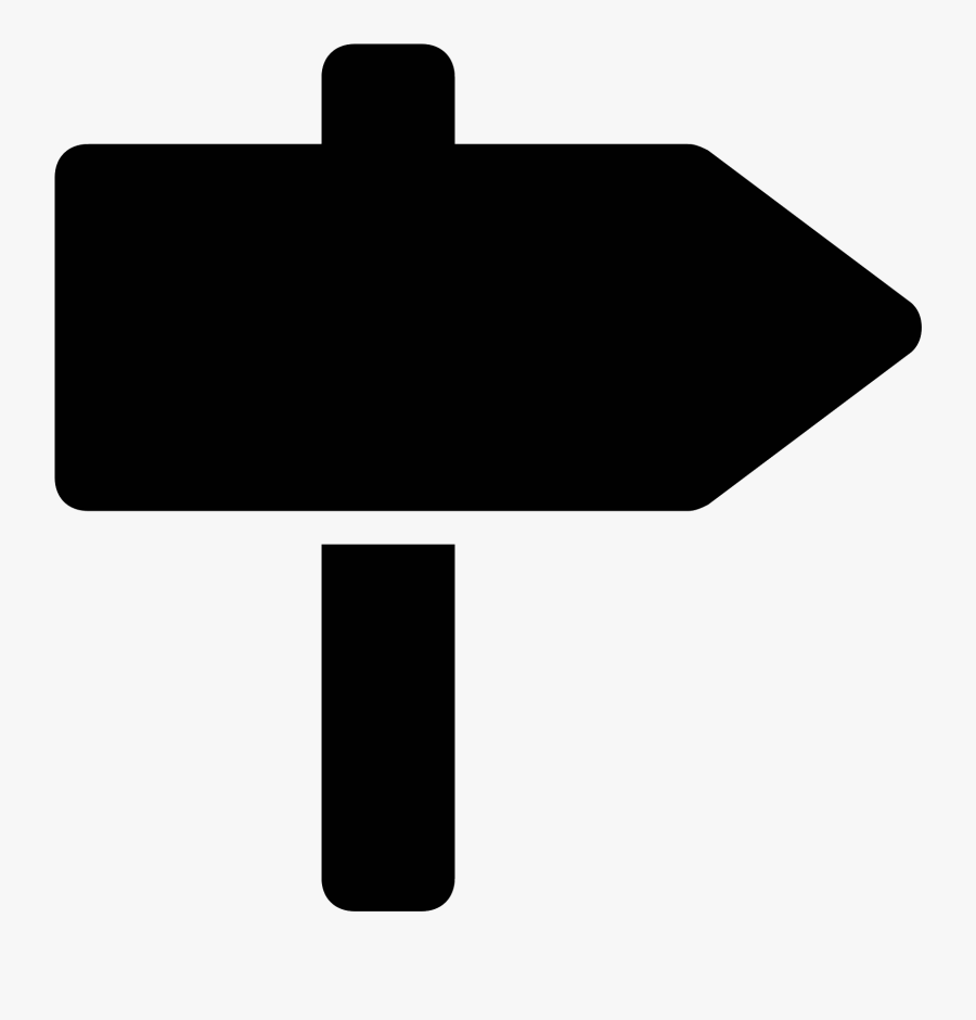Transparent Direction Signs Clipart - Street Sign Icon Png, Transparent Clipart