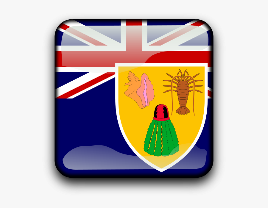 Turks And Caicos Islands Flag, Transparent Clipart