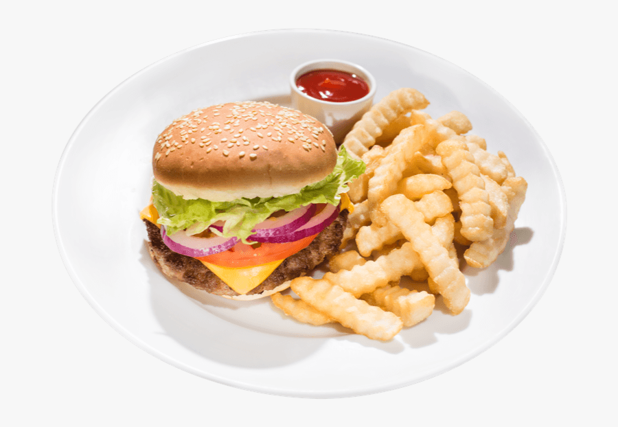 Transparent Cheeseburger And Fries Clipart - L&l Hawaiian Bbq Hamburger, Transparent Clipart