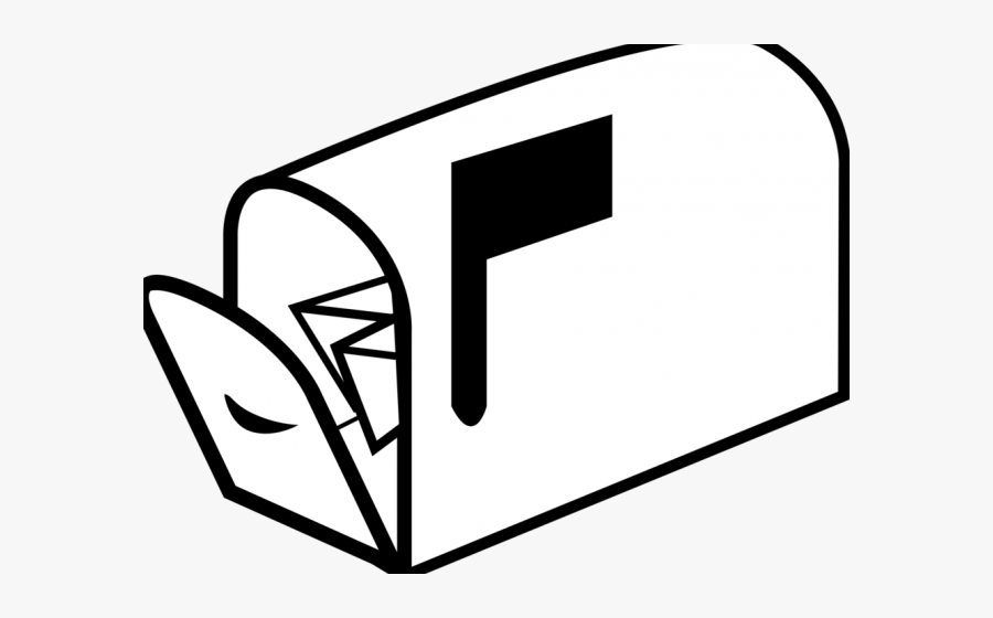 Mailbox Clipart Black And White, Transparent Clipart