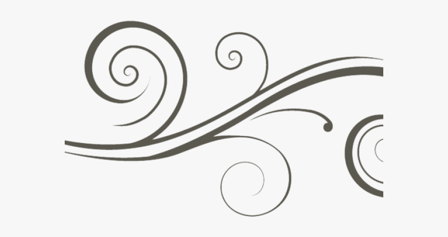 Swirl Designs - Floral Swirl Clipart Transparent Background, Transparent Clipart