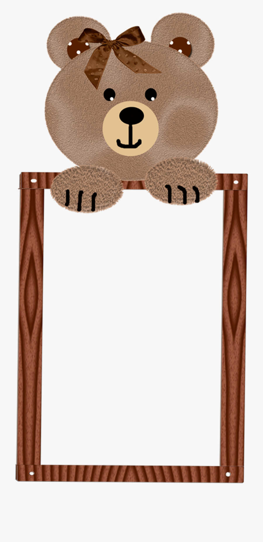 Dzien Pluszowego Misia Ramka, Transparent Clipart