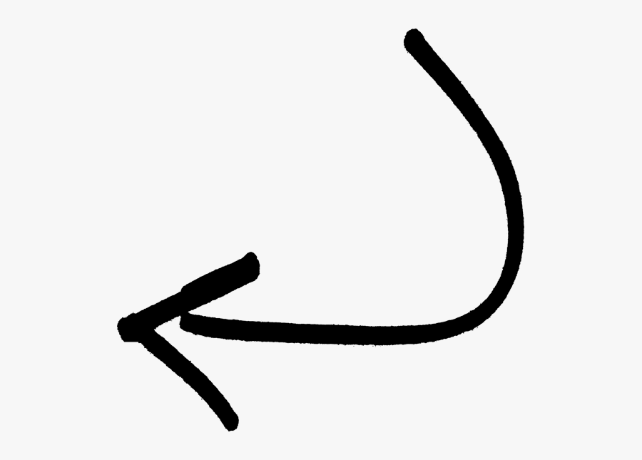 Create Your Prank - Curved Arrow, Transparent Clipart