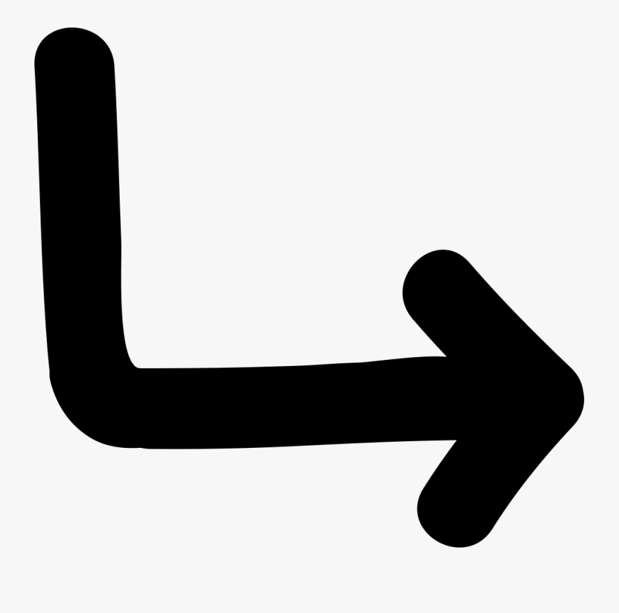 Jump Hand Drawn Arrow - Getekende Pijl, Transparent Clipart