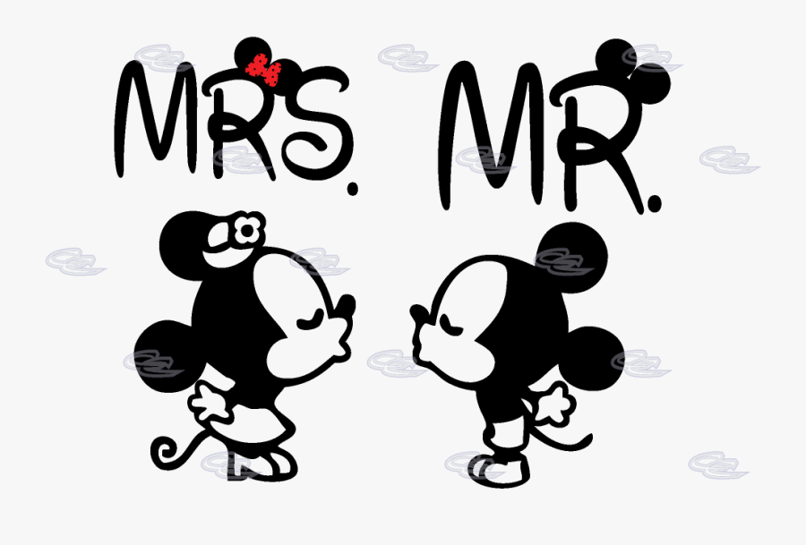 Transparent Mickey And Minnie Png - Mrs Y Mr Mickey Y Minnie Png, Transparent Clipart
