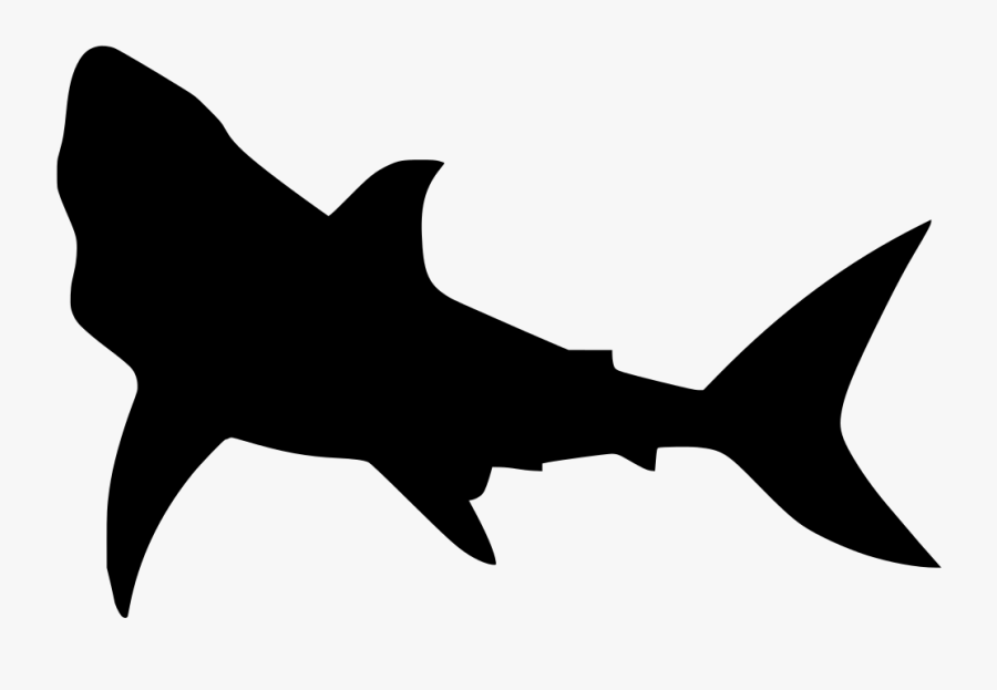 Shark Silhouette Transparent Clipart , Png Download - Outline Shark Drawing, Transparent Clipart