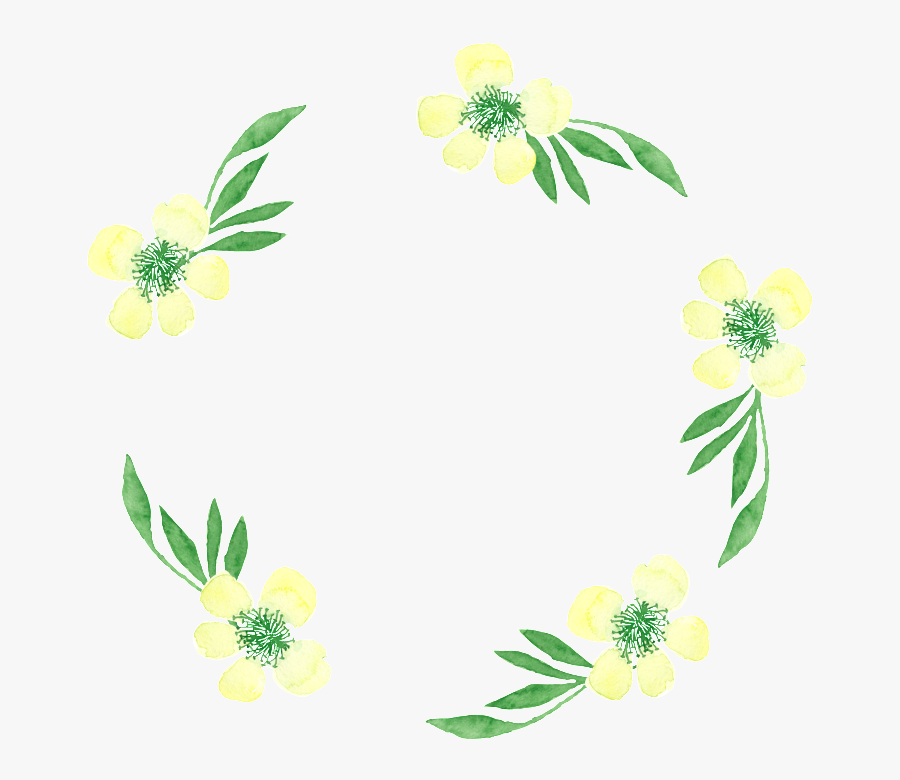 This Graphics Is Leaf Border Transparent About - Stitchwort, Transparent Clipart