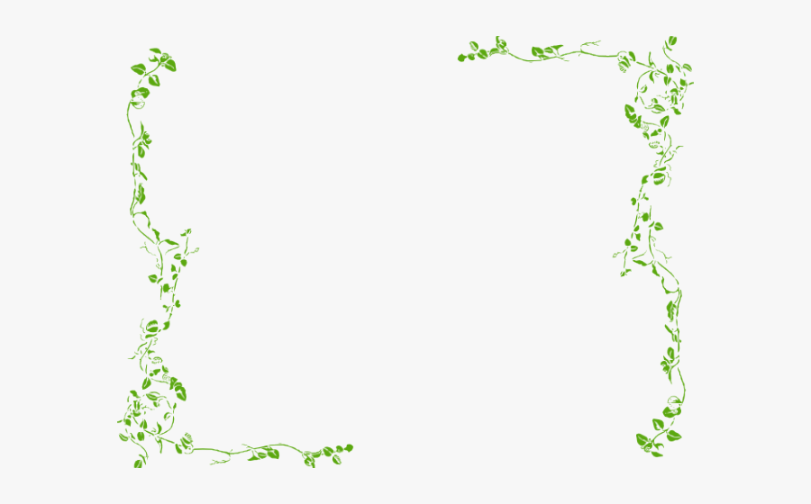 Ivy Plant Border - Olive Branch Border Clip Art, Transparent Clipart