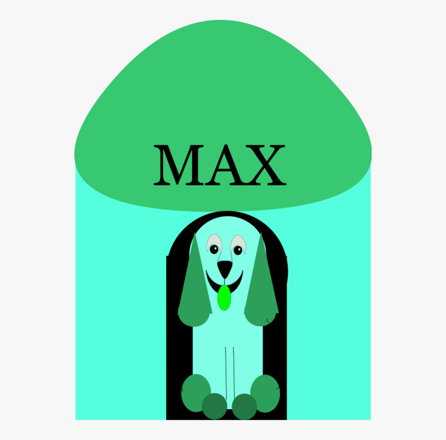 Puppy Inside Doghouse - Dog, Transparent Clipart