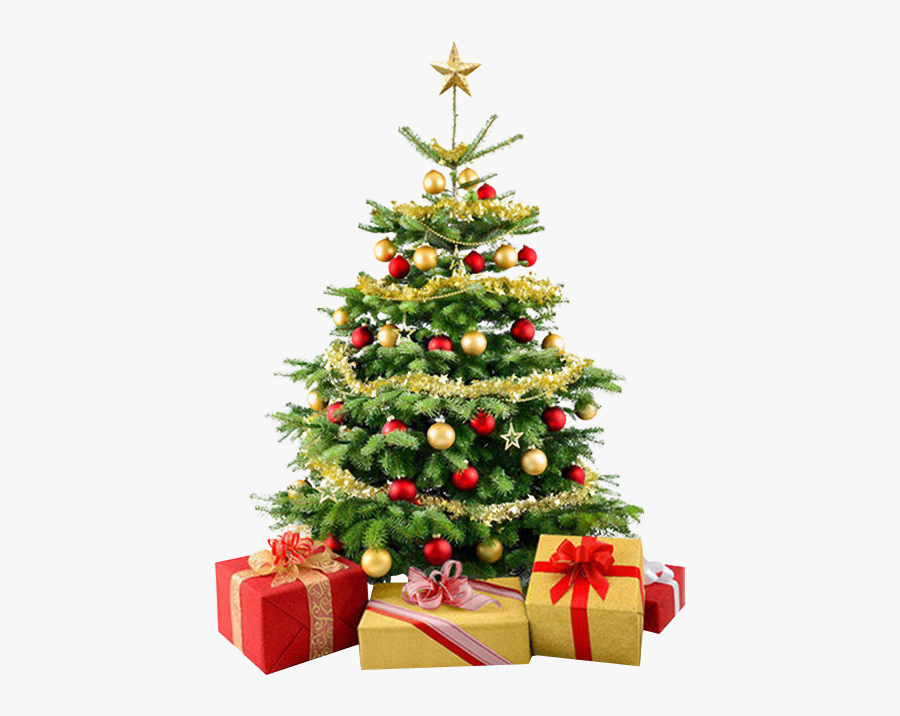 Christmas Tree Presents Png, Transparent Clipart