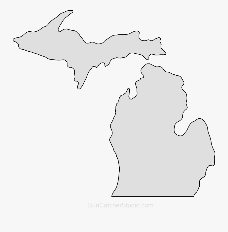 Simple Michigan Map , Free Transparent Clipart ClipartKey