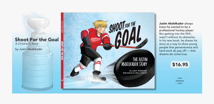 Pond Hockey - Justin Abdelkader Book, Transparent Clipart