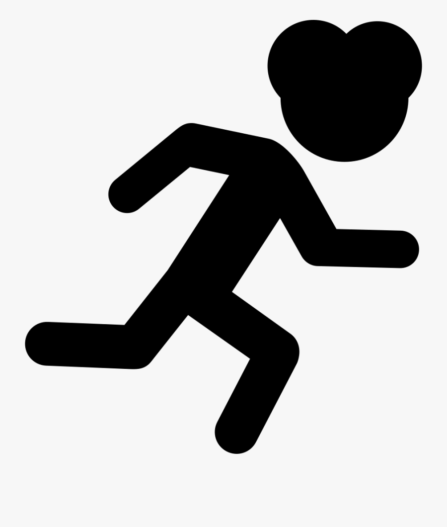 Aerobics Comments Clipart , Png Download - Black Running Man Png, Transparent Clipart