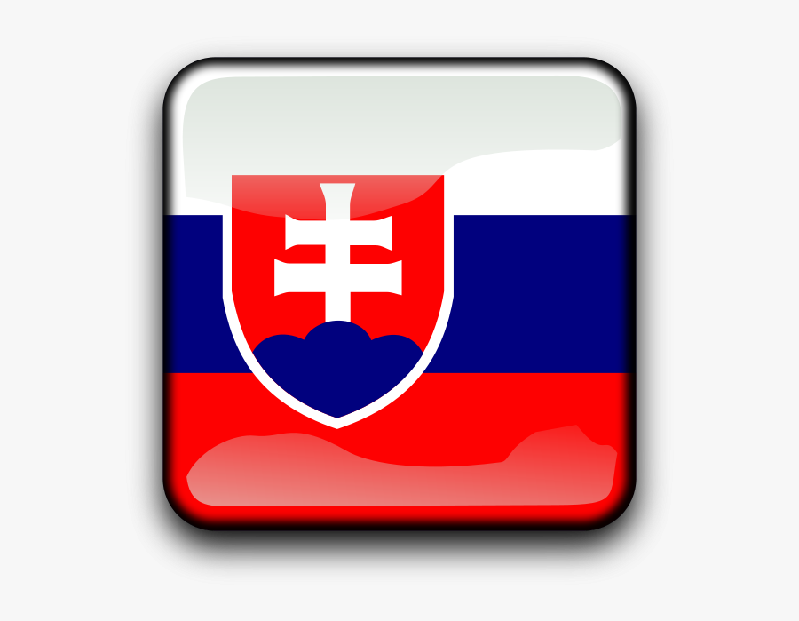 Slovakia Flag, Transparent Clipart