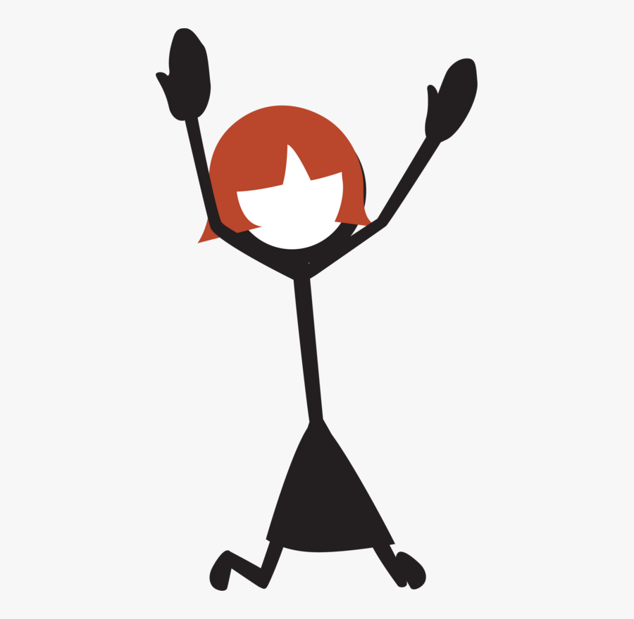7266 Stick Figures Woman2 1 Web - Stick Figure Aunt, Transparent Clipart