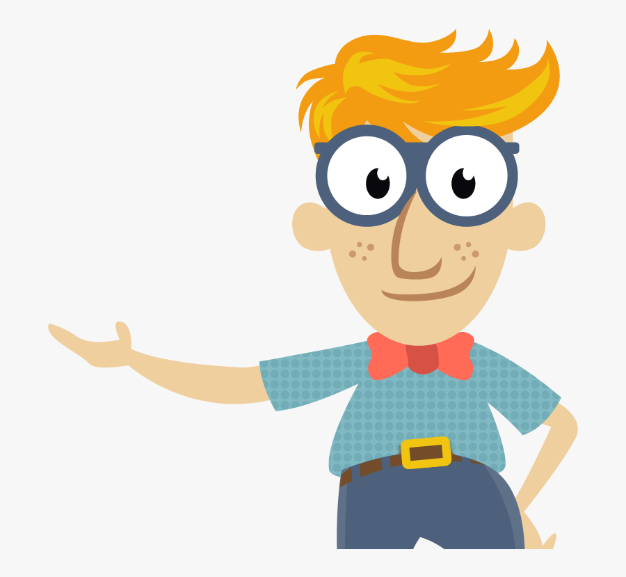 Geek Guy Png, Transparent Clipart