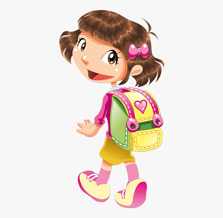 Cartoon Student Kids, Transparent Clipart