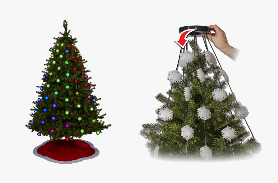 Transparent Christmas Tree Lights Png - Christmas Lights Easy Installation Tree, Transparent Clipart