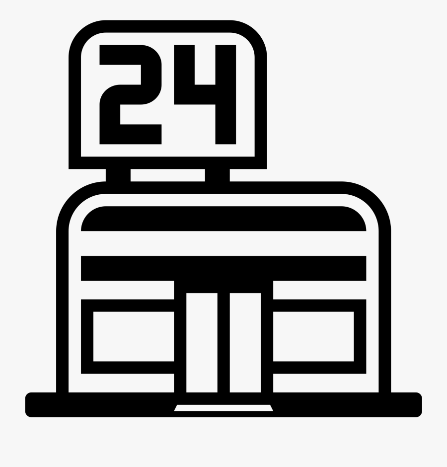 Convenience Store Clipart Black And White , Transparent - Convenience Store Black And White, Transparent Clipart
