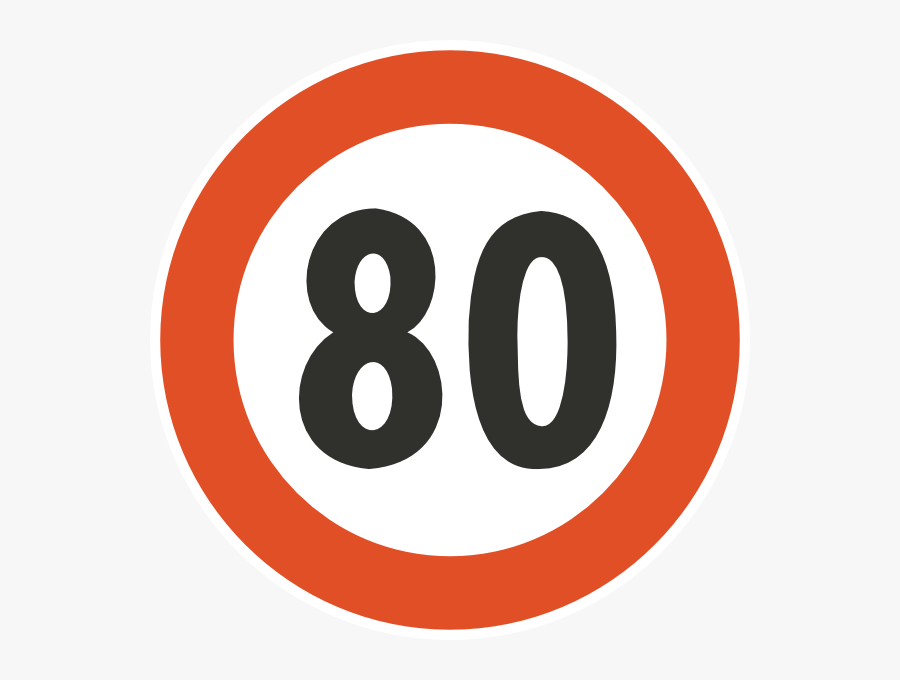 Speed Limit Clipart - Circle, Transparent Clipart