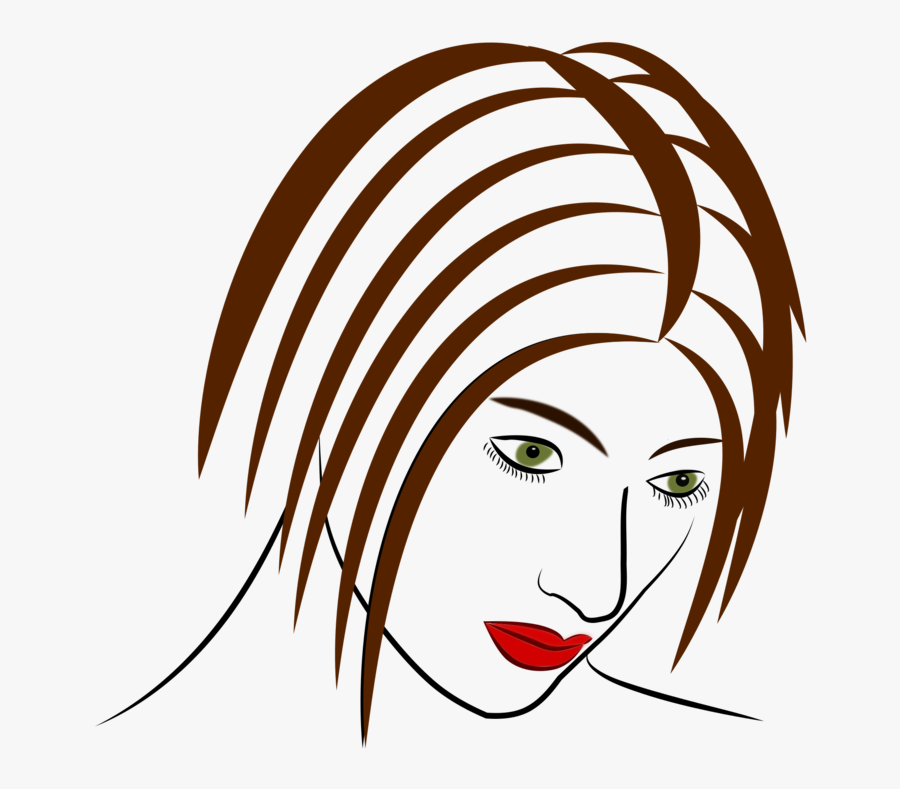 Emotion,hairstyle,art - Illustration, Transparent Clipart