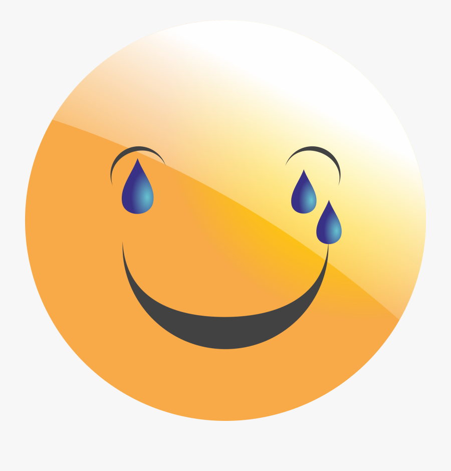 Smiley Face With Tears, Transparent Clipart