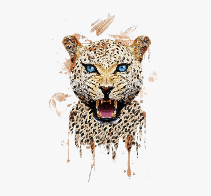 Transparent Cheetah Head Clipart - Cheetah Tattoo For Women, Transparent Clipart