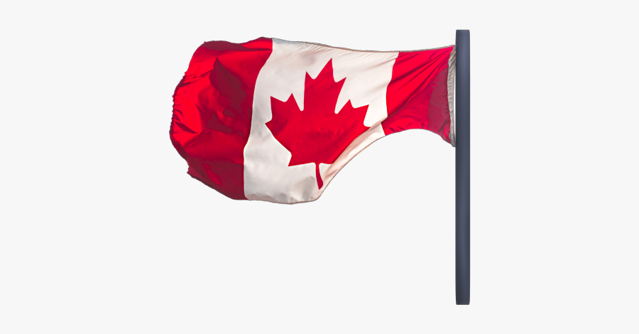 Canadianflag Redandwhite Blowing Windy Freetoedit Scworldflags - Flag, Transparent Clipart