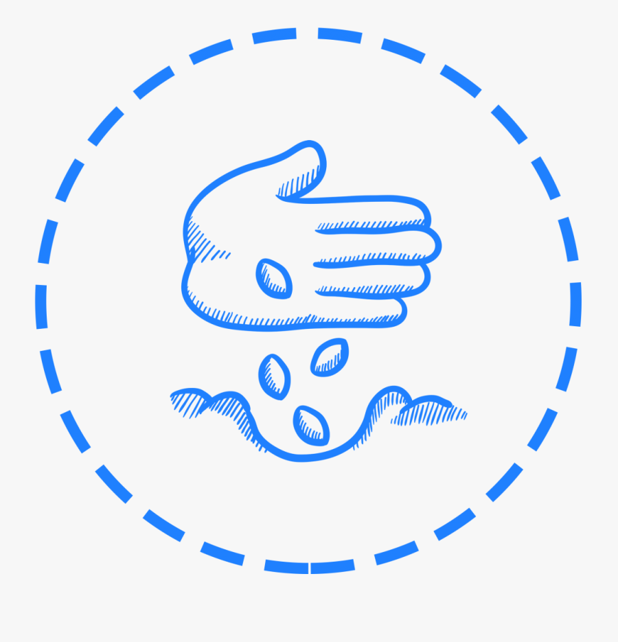 Hand Planting A Seed Clipart - Imagenes De Siembra Para Dibujar, Transparent Clipart