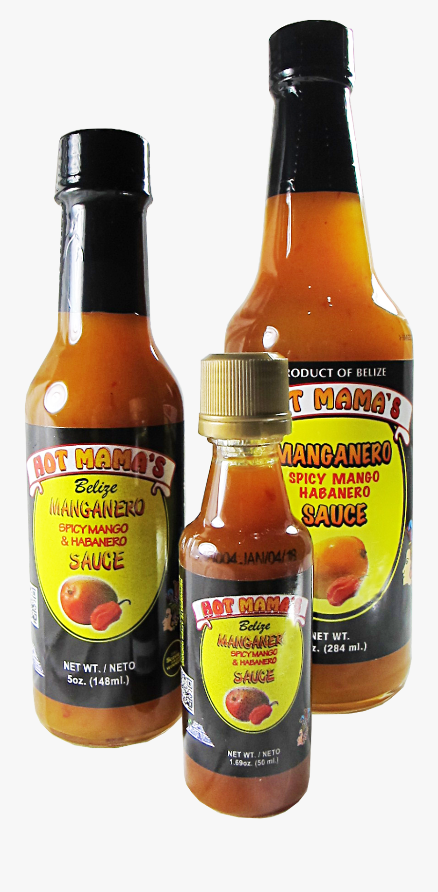 Hot Mama Hot Sauce - Glass Bottle, Transparent Clipart