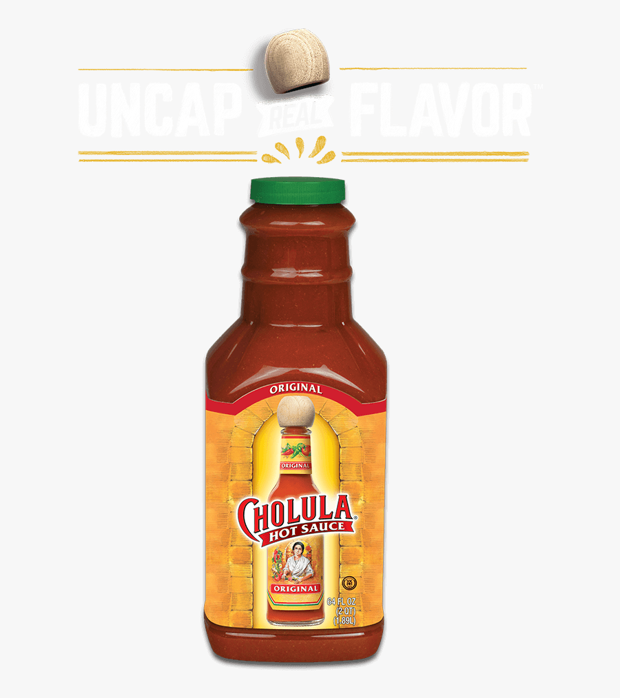 Transparent Hot Sauce Png - Cholula Original Hot Sauce 64 Oz, Transparent Clipart