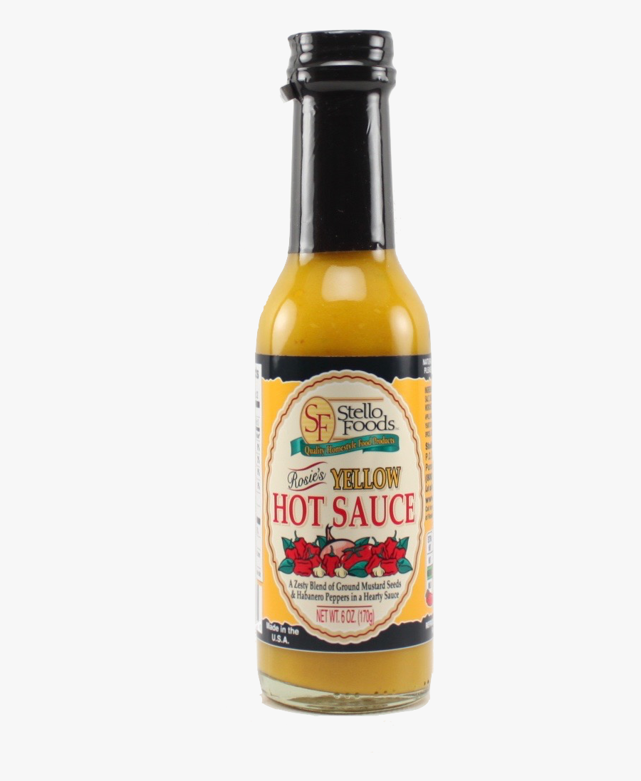 Yellow Hot Sauce, Transparent Clipart
